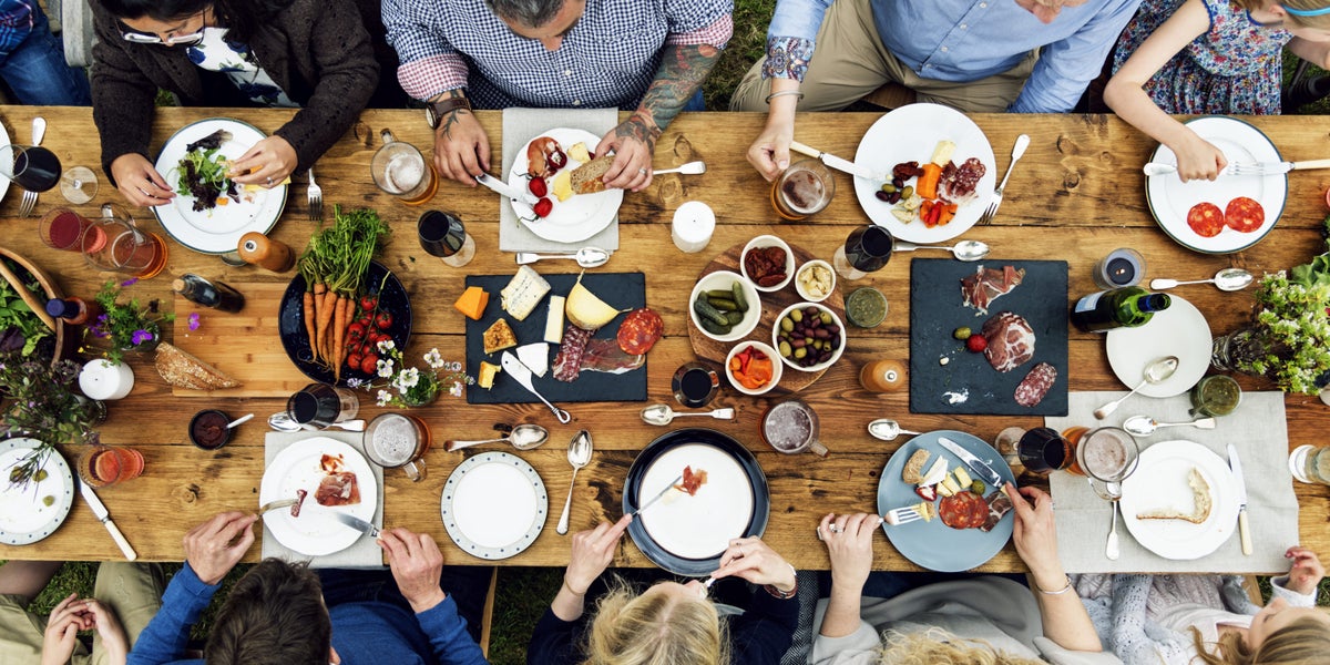 Group of people dining at a restaurant