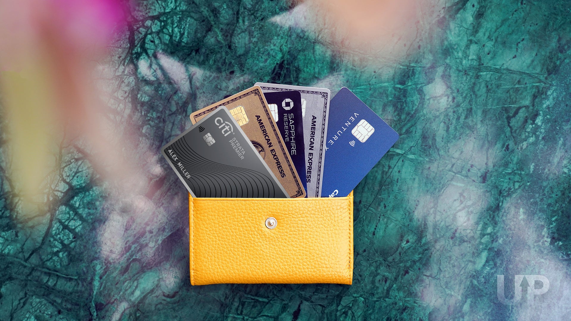 Premium Cards in a Yellow Wallet Upgraded Points LLC