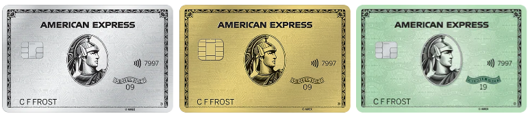 Amex card family